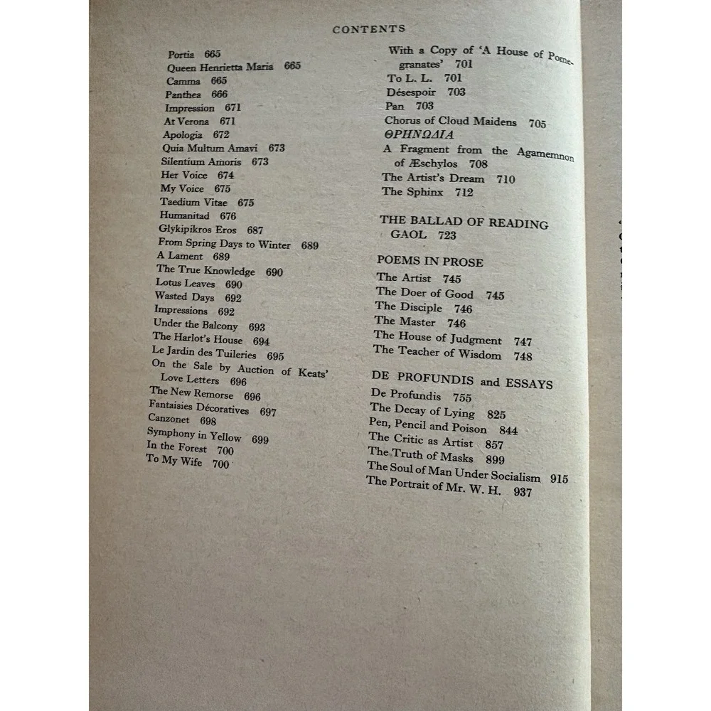 The Works of OSCAR WILDE (HCDJ) 3rd Impression, 1965, by Spring Books/London